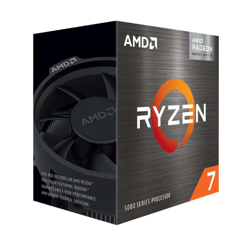AMD Ryzen 7 8C/16T 5700G (4.6GHz; 20MB;65W;AM4) box; with Wraith Stealth Cooler and Radeon Graphics