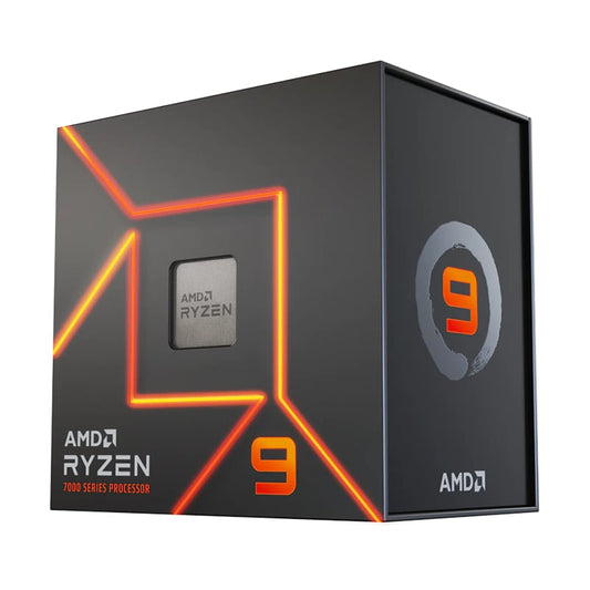 AMD Ryzen 9 7900 5nm SKT AM5 CPU; 12 Core/24 Thread; Base Clock 3.7GHz;64 MB Cache; Radeon Graphics; Wraith prism cooler