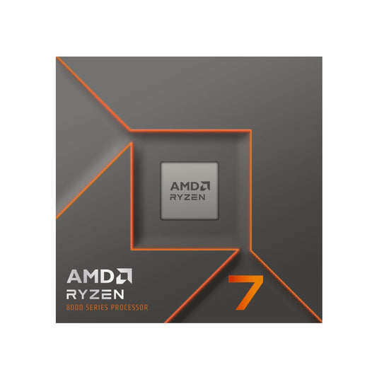 AMD Ryzen 7 8700F 7 8000 Series 8-Core/ 16-Threads; Socket AM5; 16MB L3 Cache;8MB L2 Cache; 65W Processor BOX