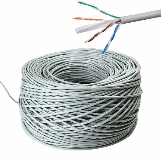 CAT6 305M UTP Solid Network Cable – Grey