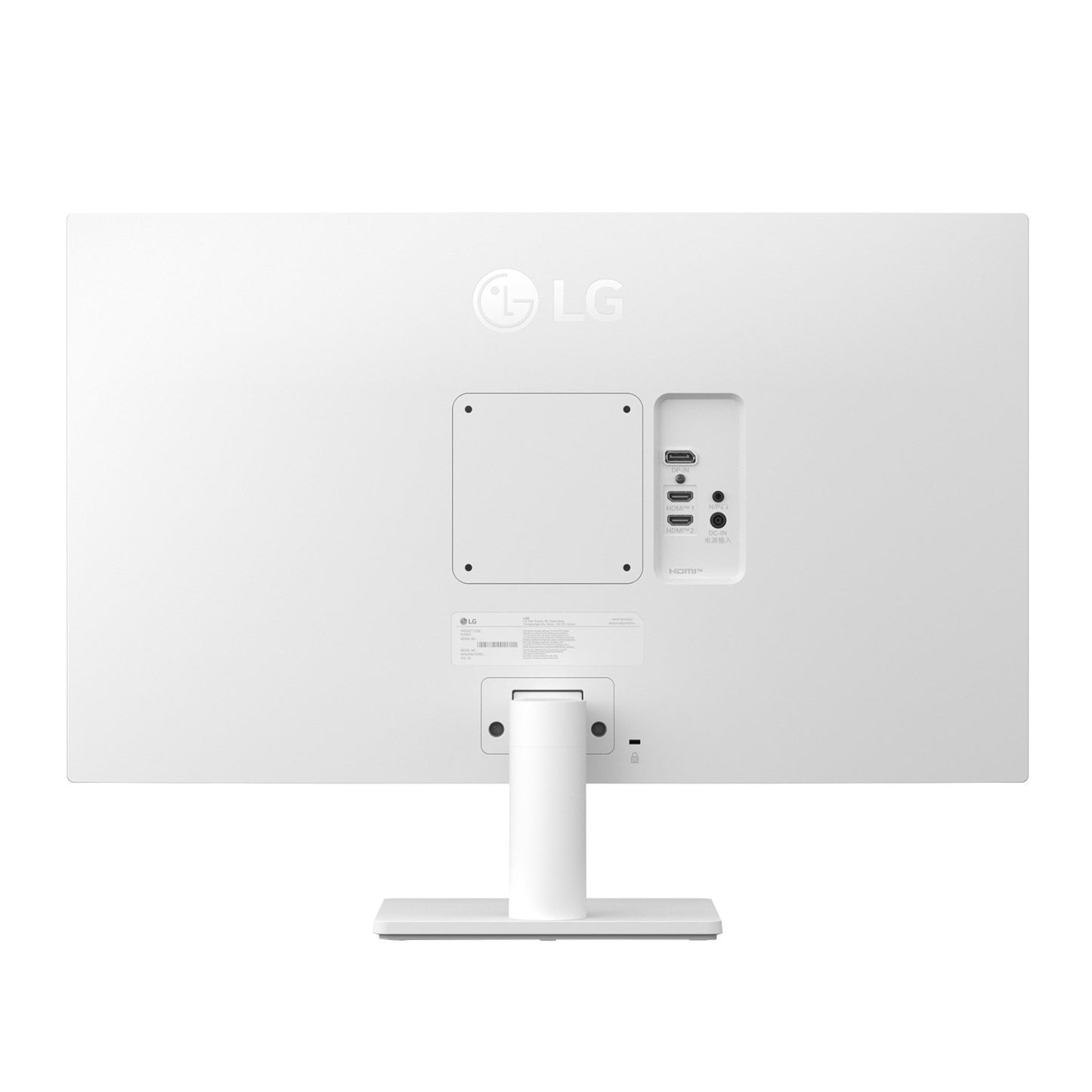 LG UltraFine 27'' 4K UHD IPS Monitor - White; 3840x2160 IPS; White Backpanel; HDMI; Display Port; Tilt Functionality