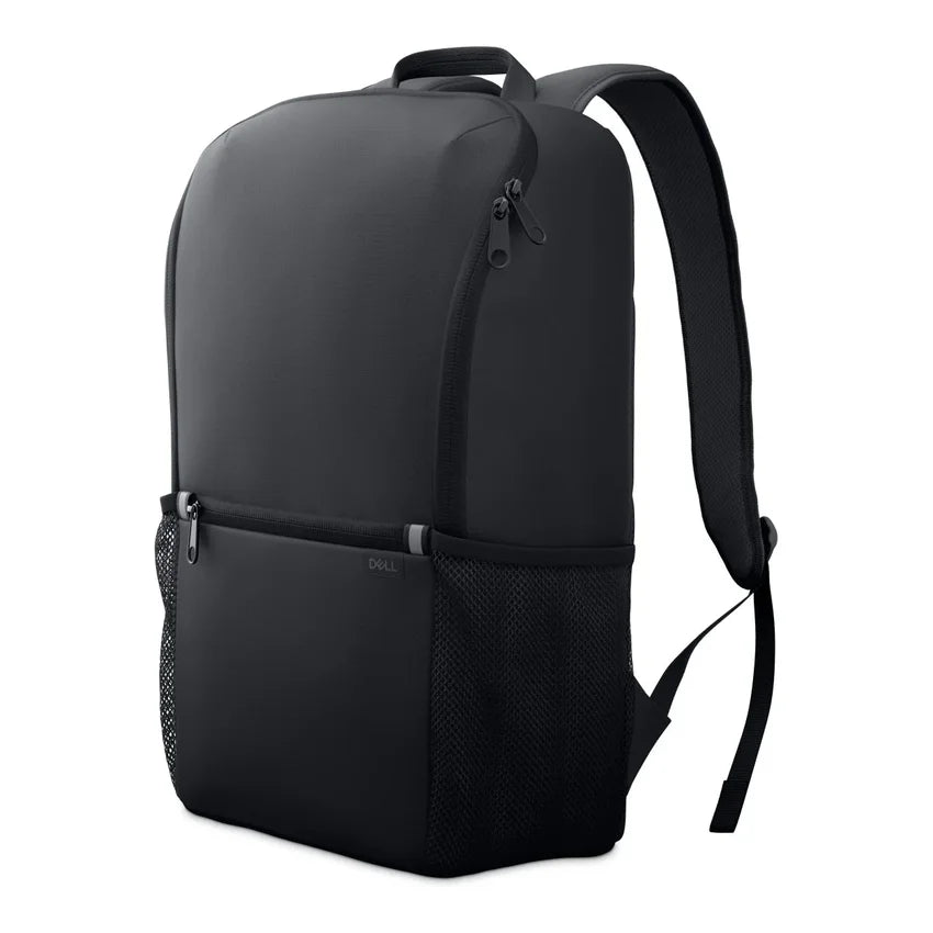 Angled right side view of the Dell Ecoloop Essential CP3724 14 to 16 inch laptop backpack