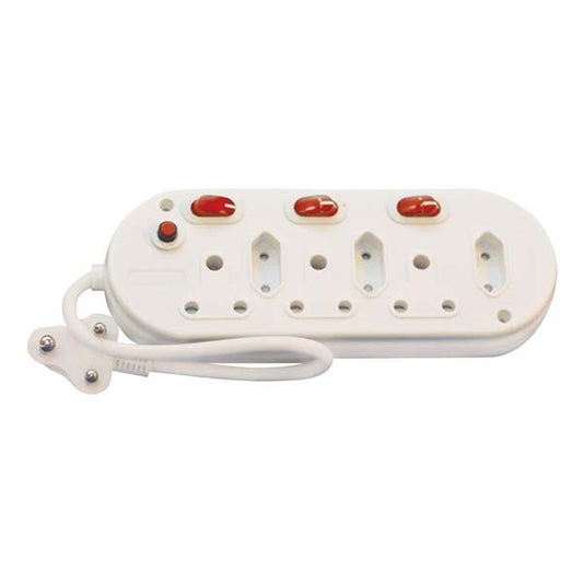 6 WAY MULTI-PLUG WITH SWITCH
