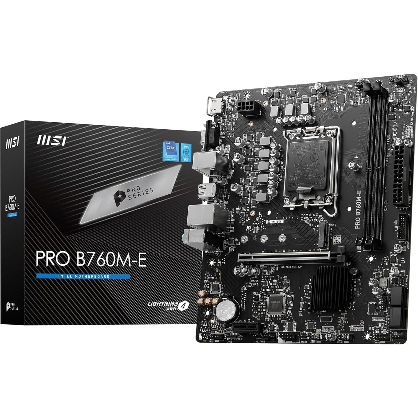 MSI PRO B760M-E DDR5 mATX Motherboard LGA 1700 Intel