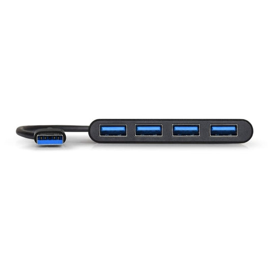 Port USB3.0 to 4 x USB3.0 5Gbps 4 Port Hub - Black