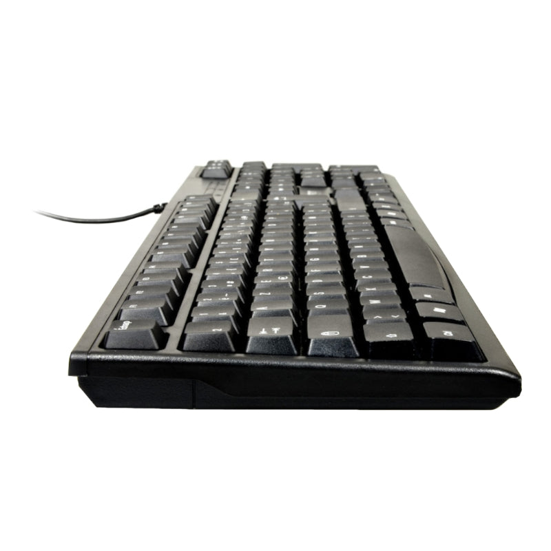 Port Connect Office Budegt Wired Keybaord-Black