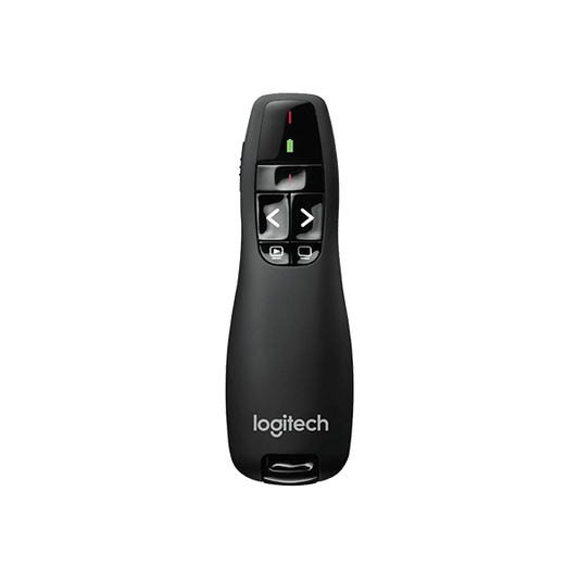 910-001356 - Logitech Wireless Presenter R400 Red Laser Pointer  Up to 15 metre (2 4GHz) range  storable wireless USB receiver