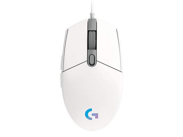 Logitech Gaming G102 LightSync RGB Mouse 200DPI to 6000DPI adjustable optical sensor;White