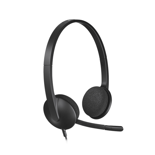 981-000475 - Logitech Headset H340 USB Stereo Internet headset over the head type with adjustable lightweight design