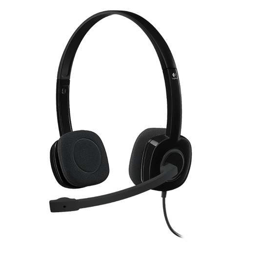981-000589 - LOGITECH WIRED HEADSET H151 ANALOGUE BLACK 2 YEAR CARRY IN WARRANTY