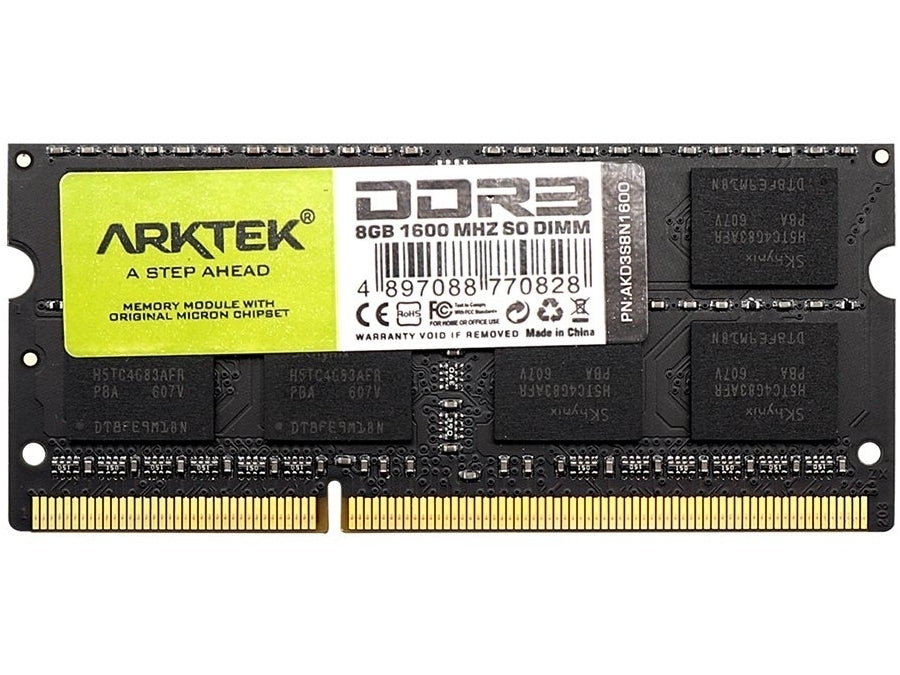 Arktek 8GB DDR3-1600 SO-DIMM Laptop Memory (AKD3S8N1600) – Matrix