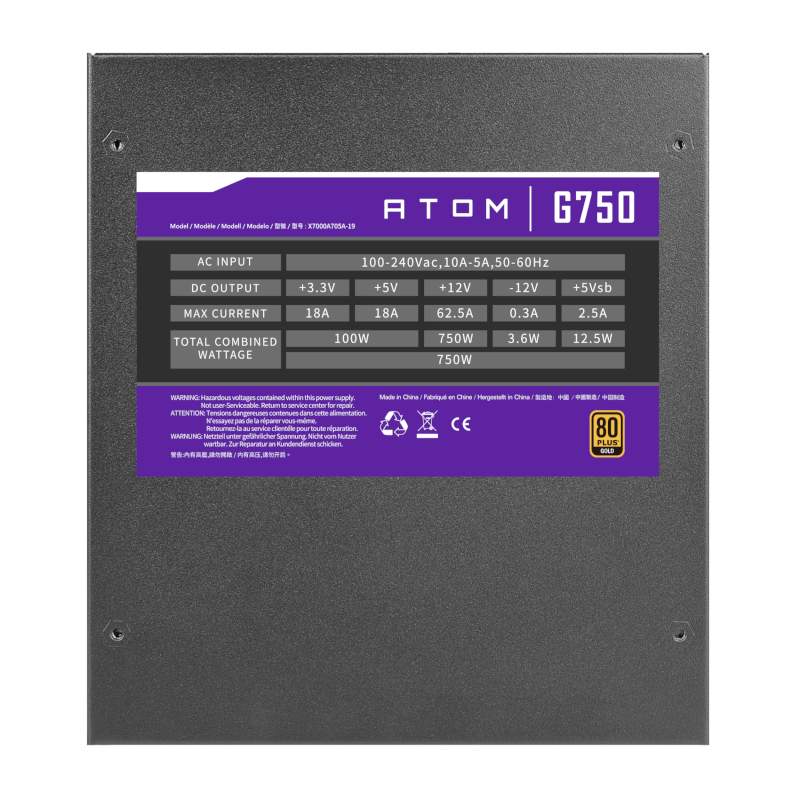 ANTEC PSU ATOM G 750W GOLD MOD