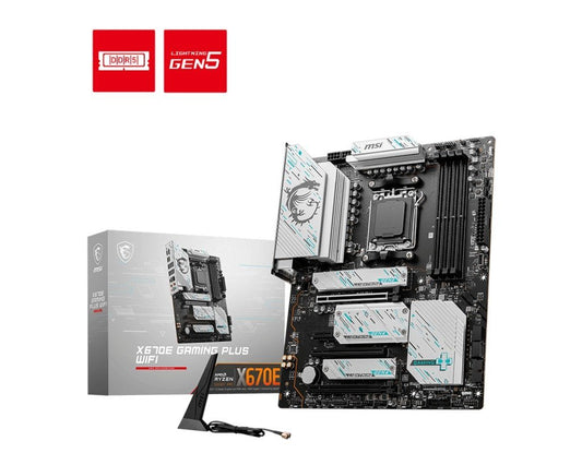 MSI X670E GAMING PLUS WIFI AMD AM5 ATX Gaming Motherboard
