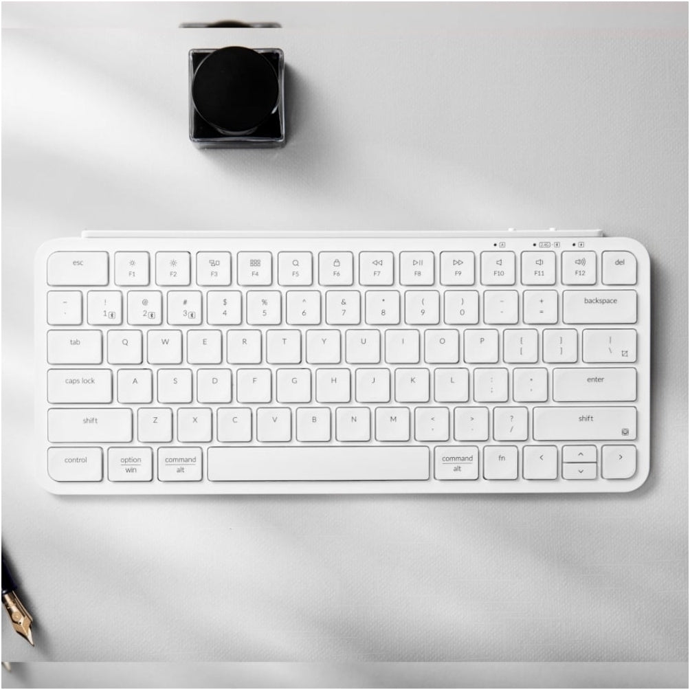 Keychron B1 Pro Ultra-Slim 75% Wireless Keyboard - Ivory White