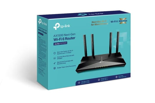 TP-Link Archer AX1500 Wi-Fi 6 Dual-Band Wireless Router