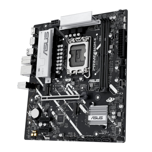 Asus motherboard on a white background