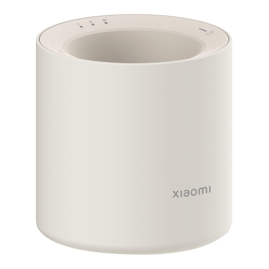 Angled view of the Xiaomi Smart Scent Diffuser showing the Xiaomi logo and indicator lights