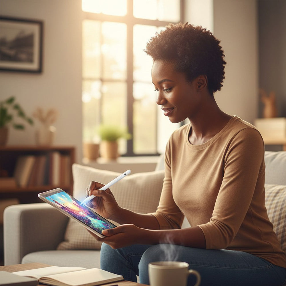 M-Link C11 Stylus Pen for Tablets & Screens, Magnetic, Pixel-Precise, Low Lag White