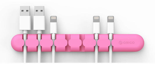 Orico 7 Slot Desktop Cable Clip - Pink