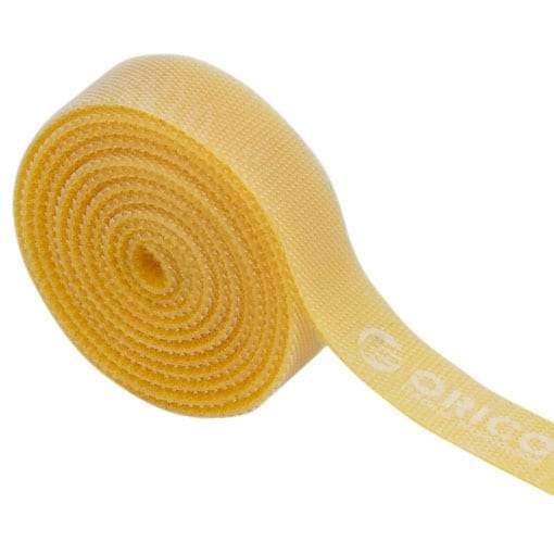 Orico 1m Hook and Loop Cable Tie - Yellow
