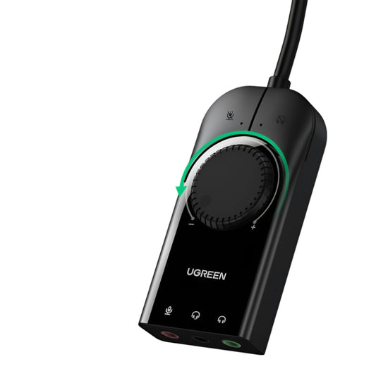 UGREEN CM129-40964 USB-A to 3.5mm External Stereo Sound Adapter - Black