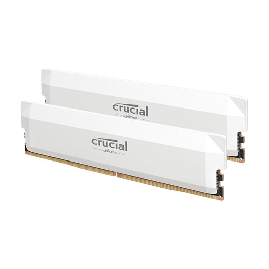 Crucial Pro DDR5 6000MHz 32GB Overclocking Memory Kit – White
