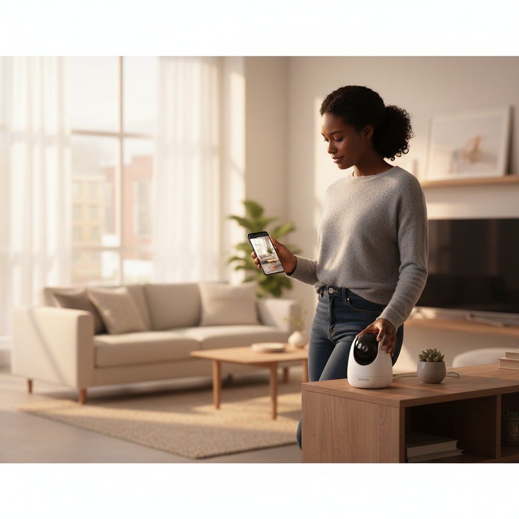 Tenda CP7 home CCTV camera compact white housing