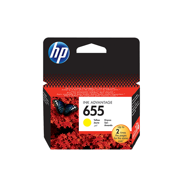 HP 655 Yellow Ink Advantage Cartridge