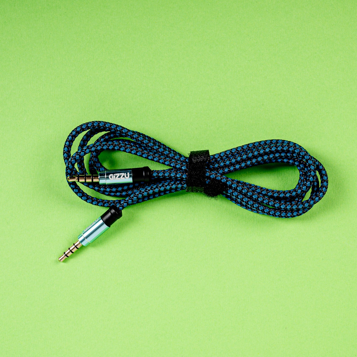 Gizzu 3.5mm AUX Cable 1.5m - Black/Blue