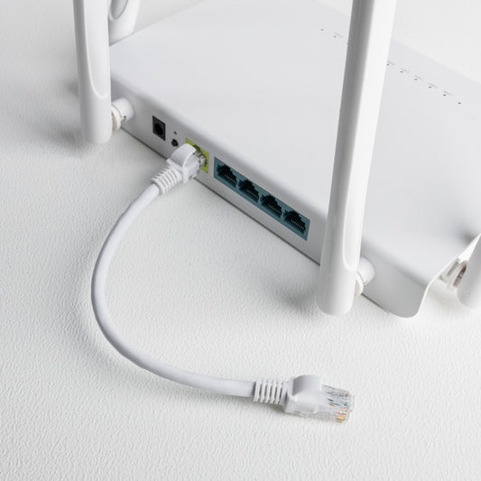 Gizzu Cat6 UTP Fly Lead Ethernet Network Cable 50cm – White