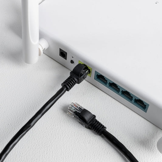 Gizzu Cat6 UTP Fly Lead Ethernet Network Cable 1m – Black