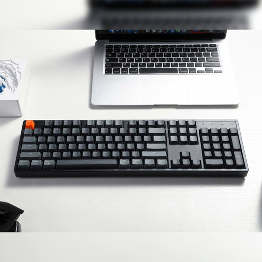 Keychron K10 QMK Full-size RGB Wireless Custom Mechanical Keyboard V.2 (Super RED Switch) – Black