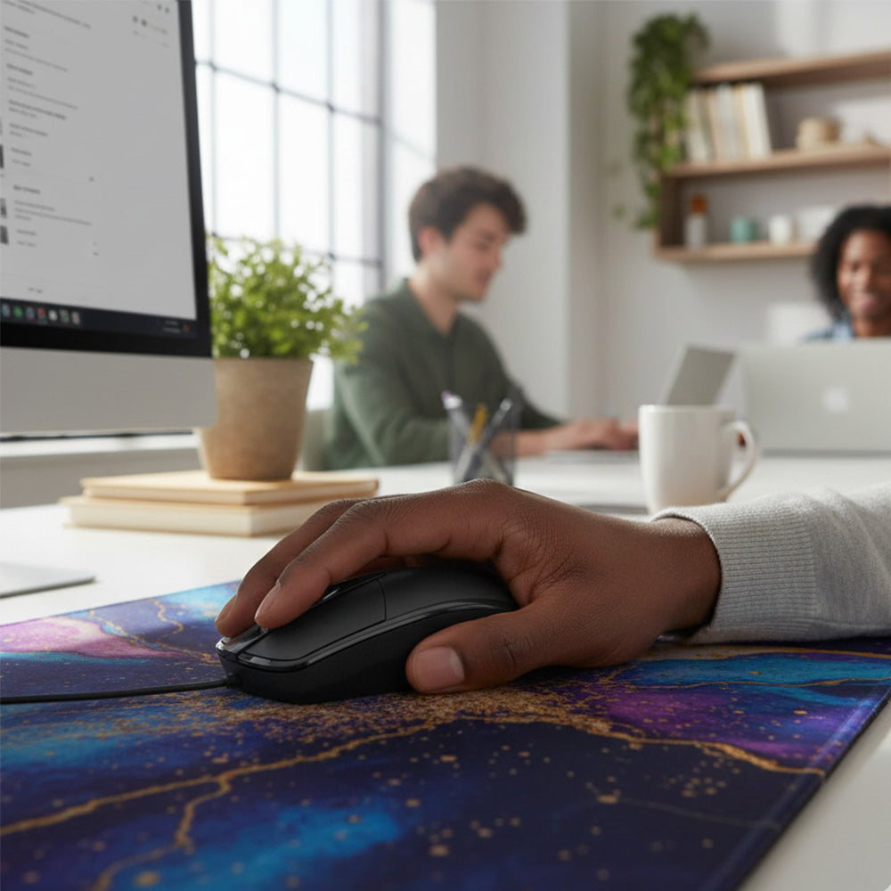 Mikuso MOS-371U USB Wired Optical Mouse 1200 DPI with 3 Buttons and Scroll Wheel