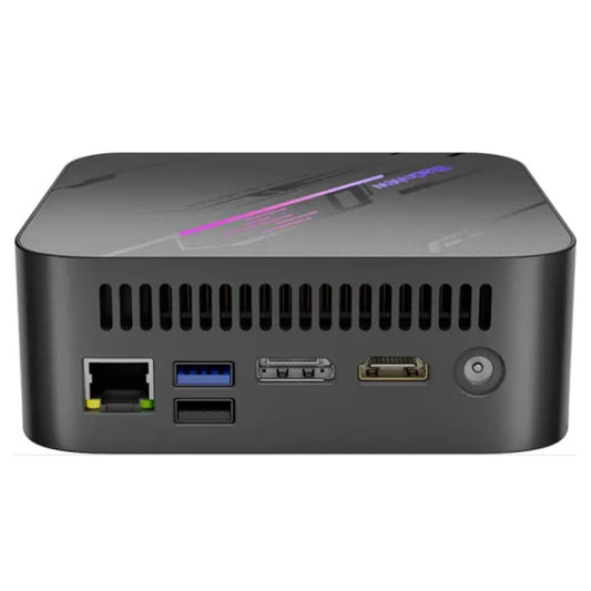 Blackview MP100-I3 Mini PC with i3-1215U, 16GB RAM, 512GB SSD, rear Ethernet, USB 3.0, USB 2.0, HDMI, DP.