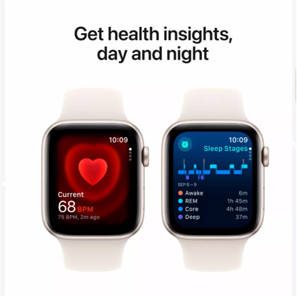Close-up of Starlight Sport Band M/L with pin-and-tuck closure