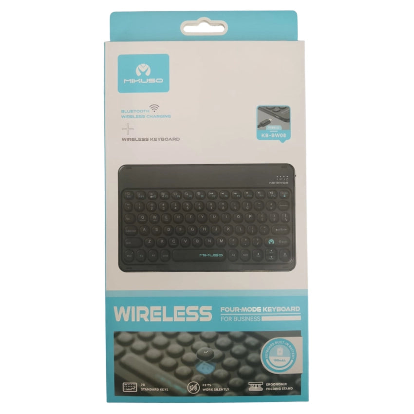 Mikuso KB-BW08 Rechargeable Bluetooth Wireless Mini Keyboard