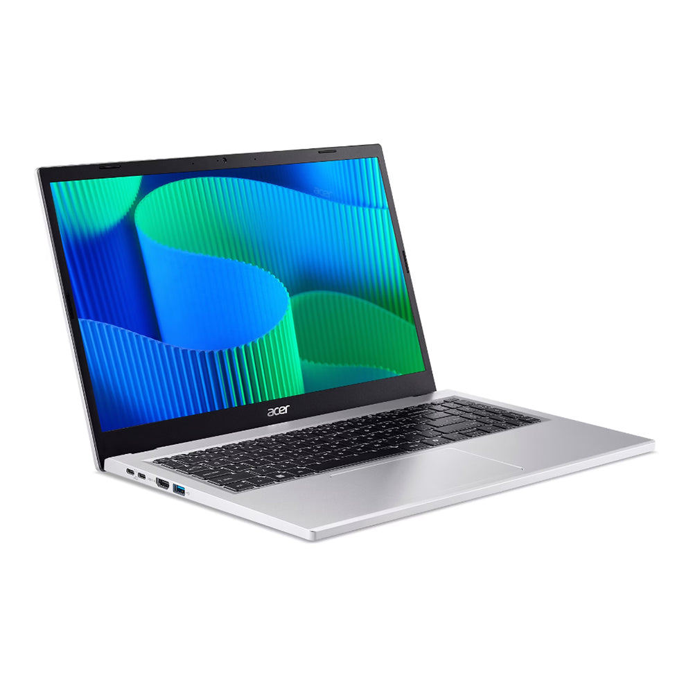 Acer Extensa 15 EX215-57 i5 8GB 512GB SSD laptop in silver, open with a 15.6-inch FHD display.