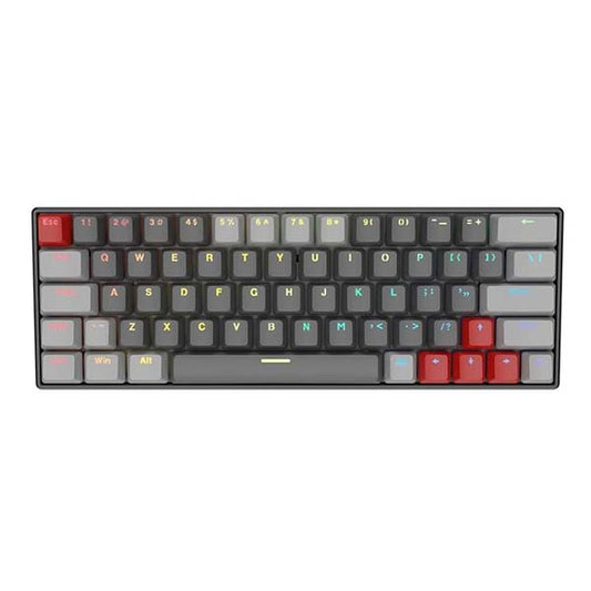 Compact 60% gaming keyboard with USB wired connection