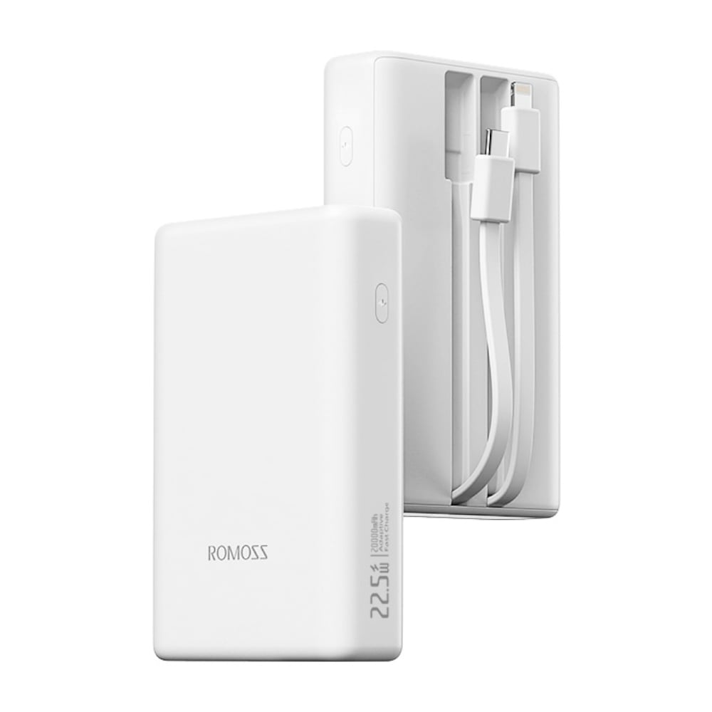 Romoss PAC20 22.5W Fast Charge Power Bank - White