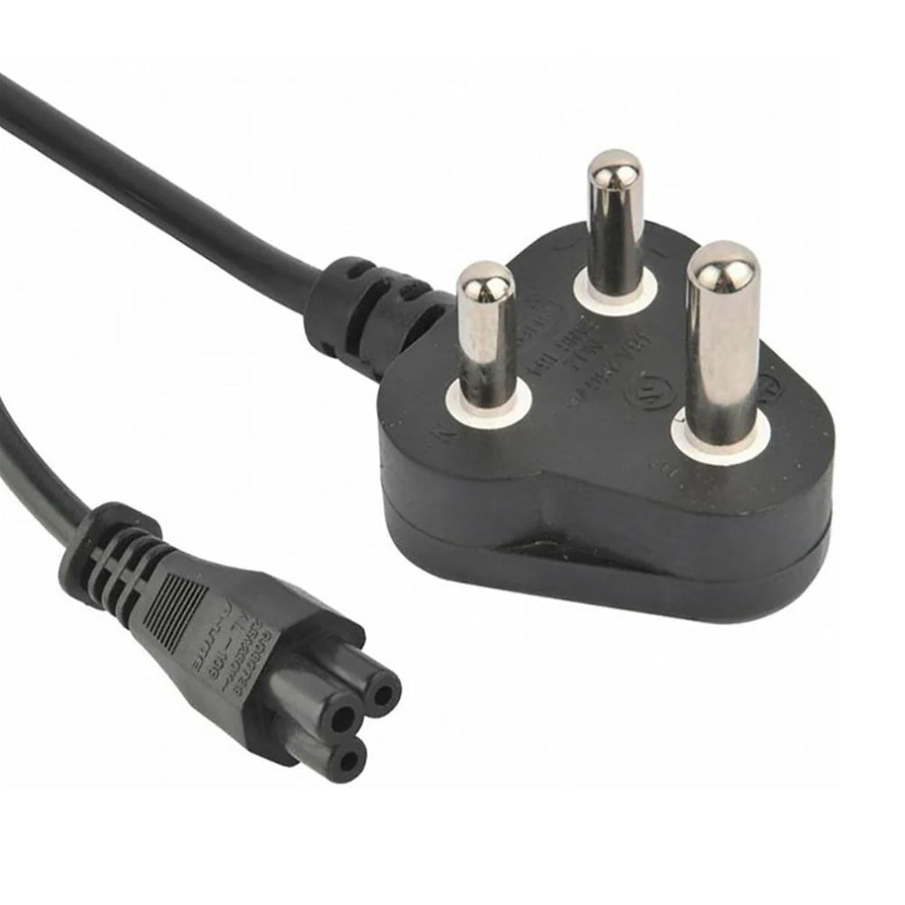 MicroWorld STD Clover Power Cable (1) – 1.5M, Black, 4-pin clover-style plug