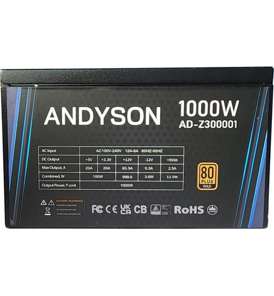 Microworld 1000W PCIe 5.0 Fully Modular Power Supply