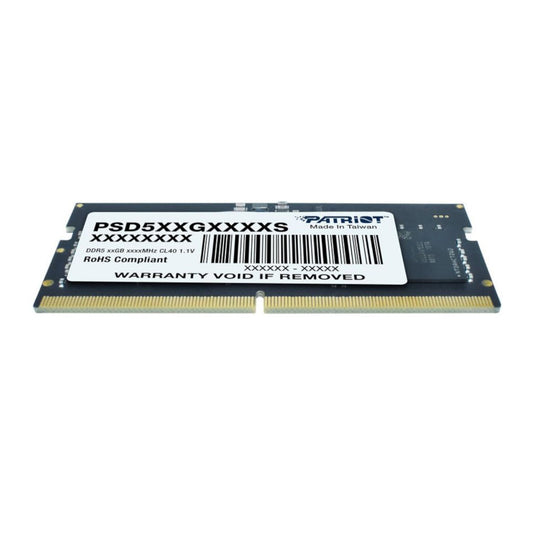 Patriot Signature Line DDR5 16GB 4800MHz Single Rank SODIMM Notebook Memory