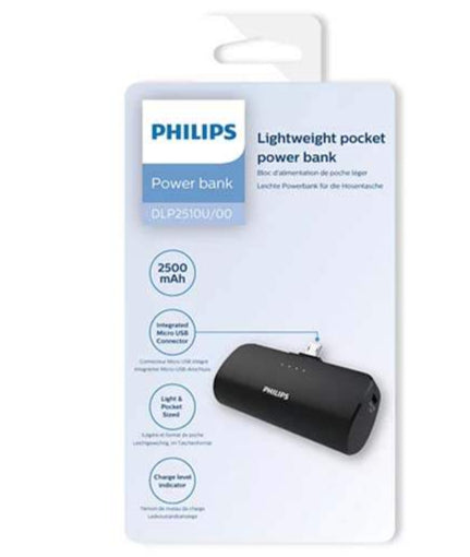 Philips power bank packaging on a white background