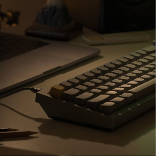 Keychron Q2 65% Red G Pro Switches Aluminium RGB Wired Keyboard - Grey