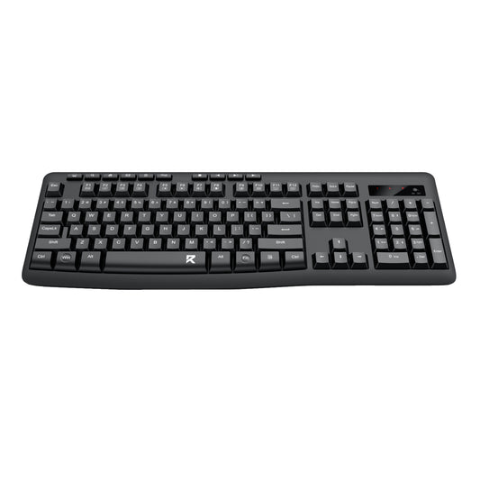 Redragon BK-7367 Full-size Ergonomic Wireless Membrane Office Keyboard - Black