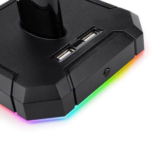 Redragon HA300 Scepter Pro RGB Headset Stand with USB Hub (4 x USB 2.0, RGB Lighting)