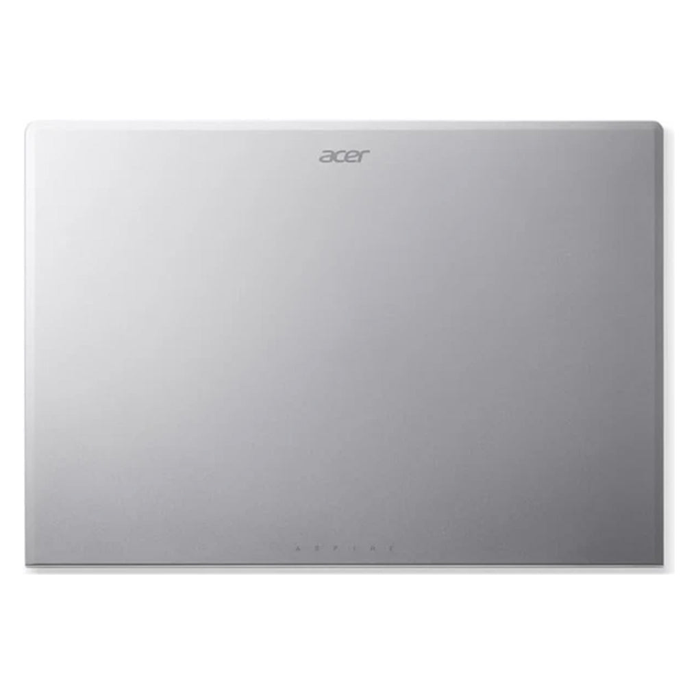 Acer Aspire Lite N100 14-inch laptop, closed silver lid, 8GB RAM, 256GB SSD, Windows 11 Home
