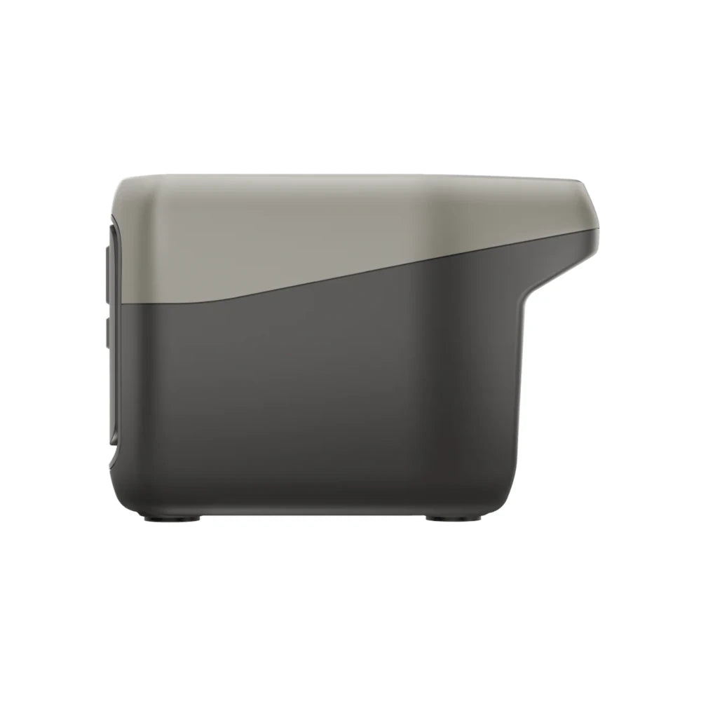 Side view of Ecoflow River 2 showing handle on a white background