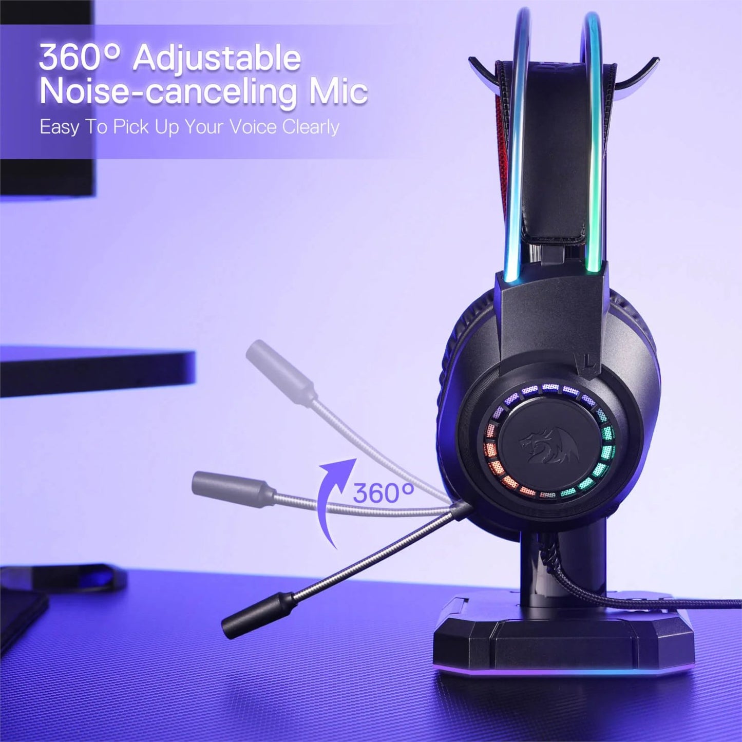 Redragon SCREAM RGB Gaming Headset - Black