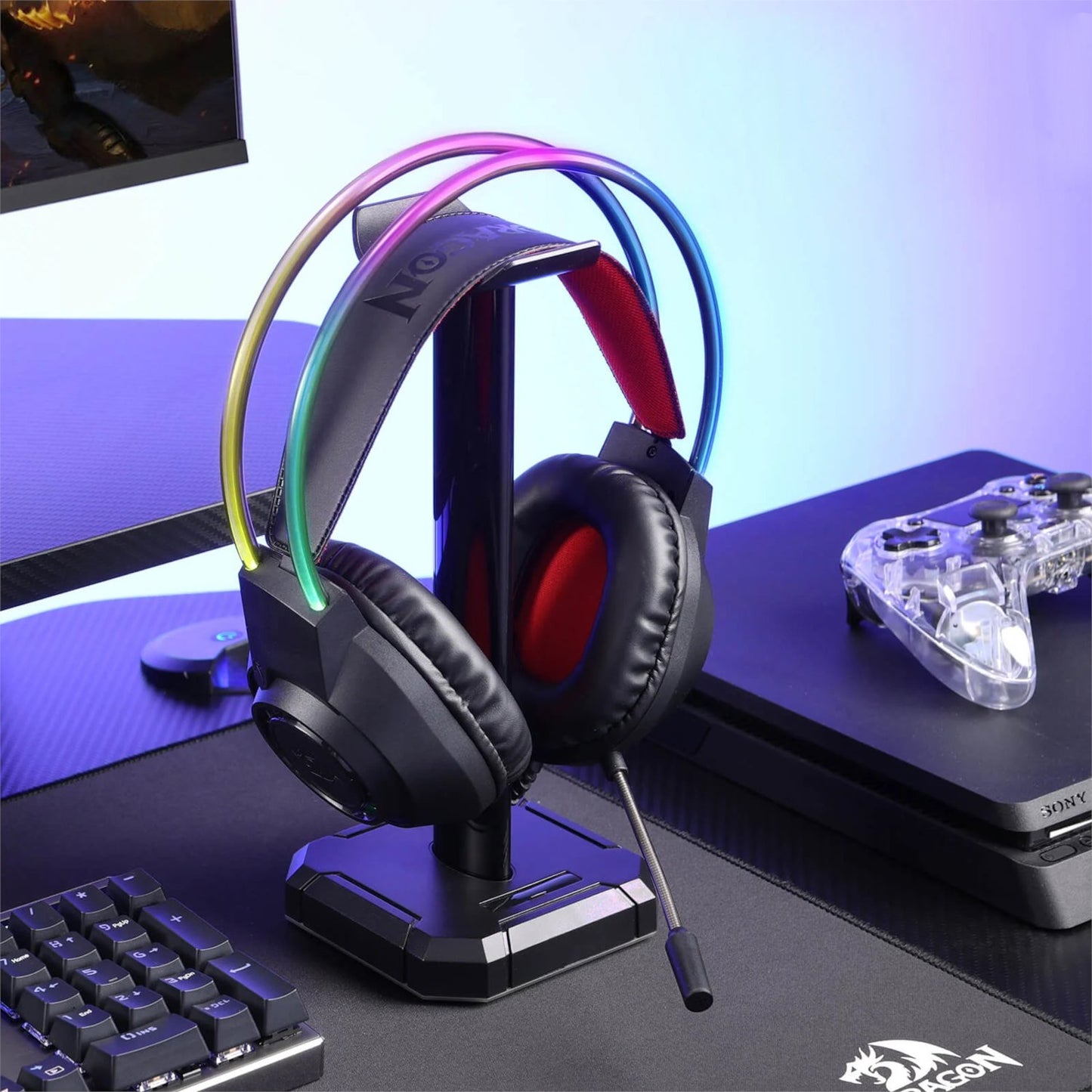 Redragon SCREAM RGB Gaming Headset - Black